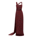 Markarian Cher Asymmetric Column Gown Markarian