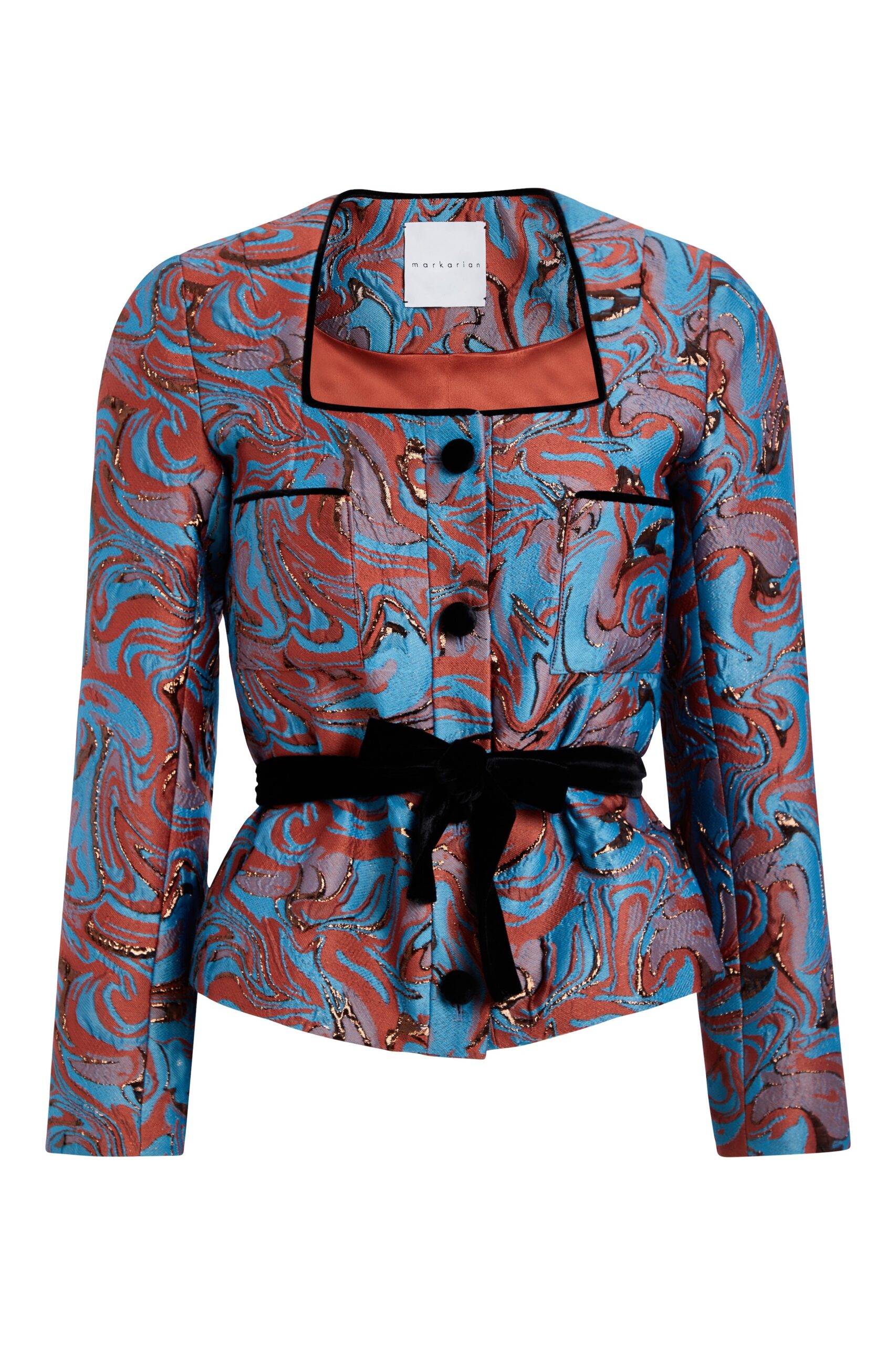 Markarian Chital Swirl Brocade Jacket Markarian