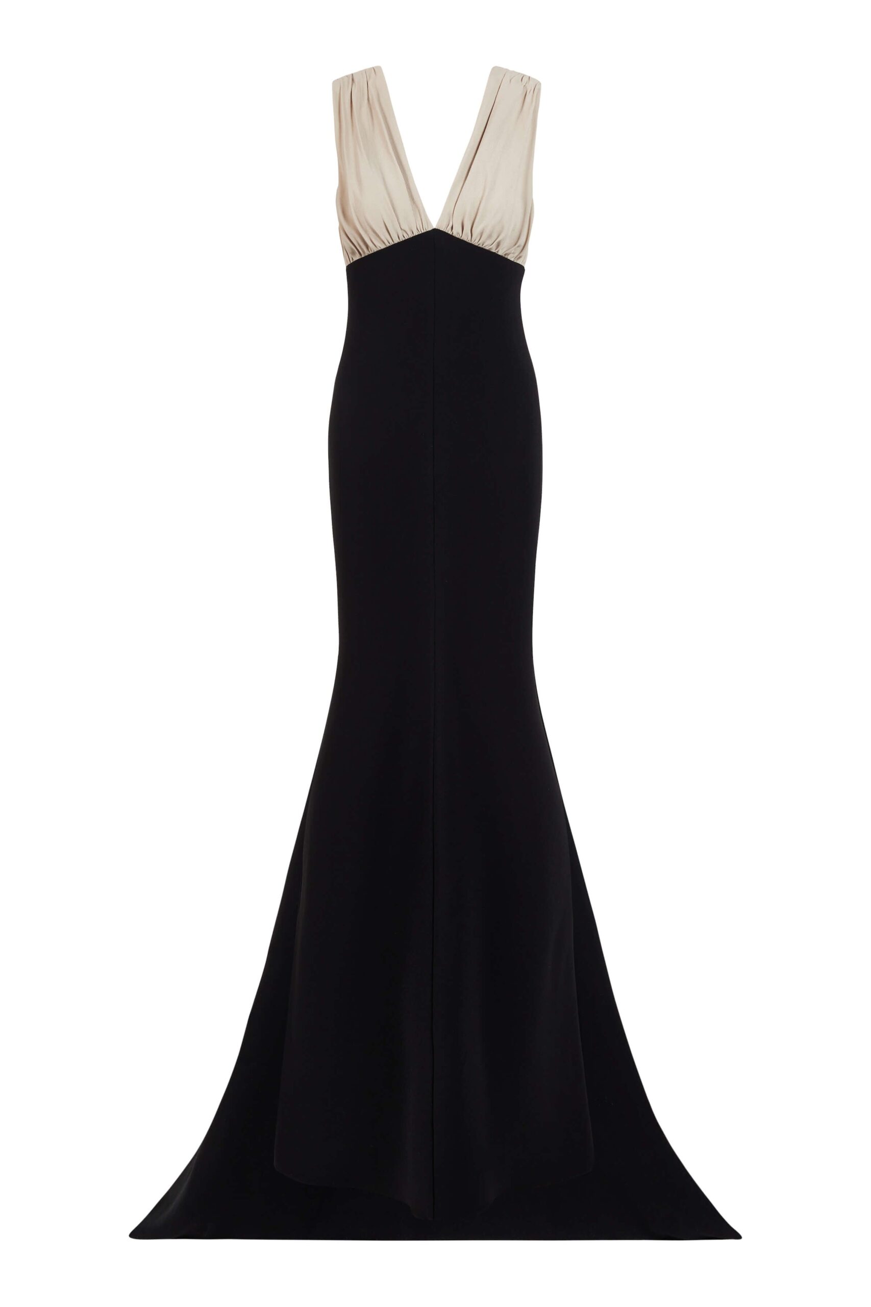 Markarian Cleopatra Colorblock Crepe Midi Dress Markarian