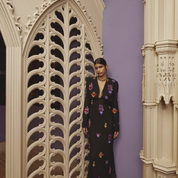 Markarian Donna Sacred Heart Beaded Dress, view 2