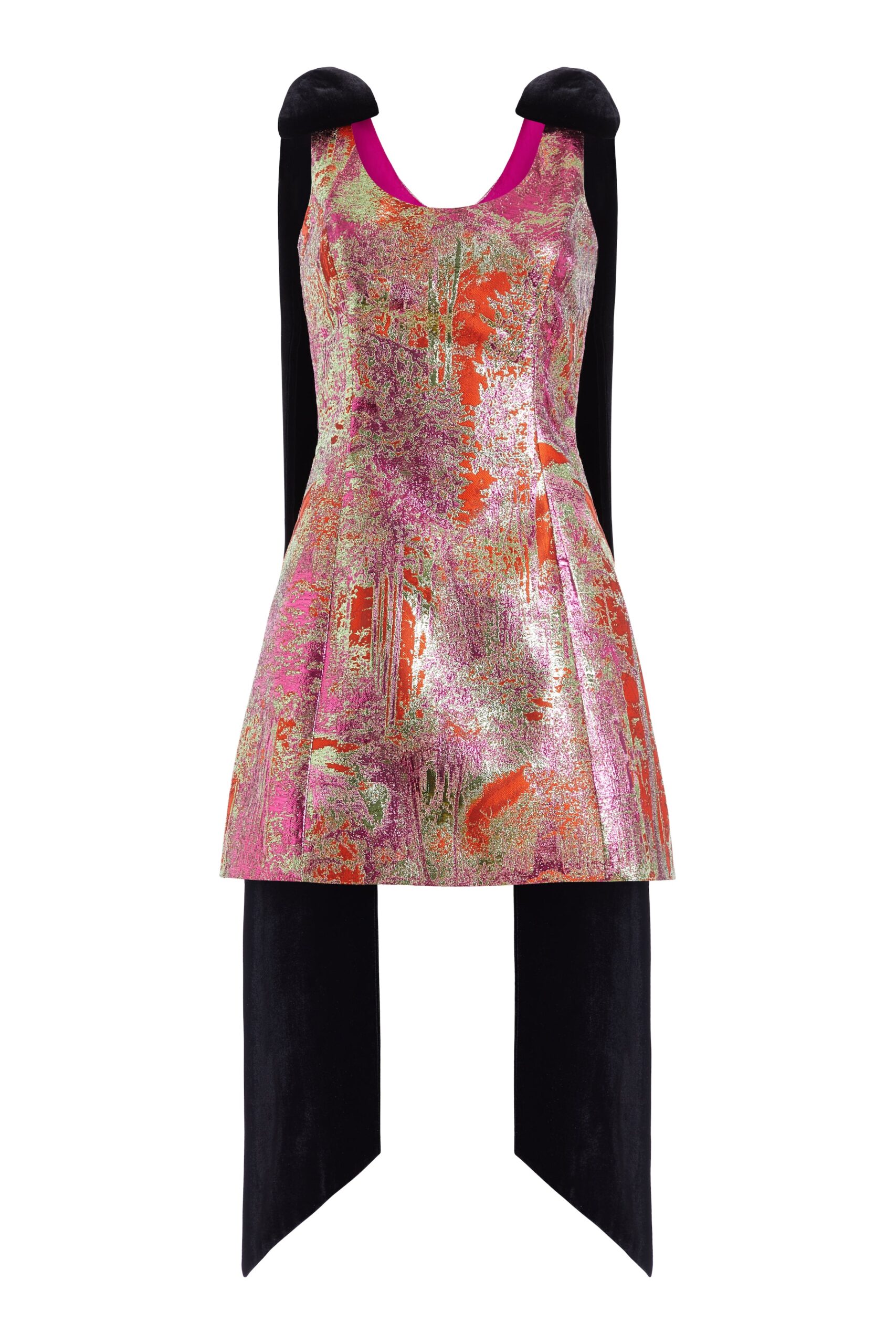 Markarian Gita Metallic Brocade Mini Dress Markarian