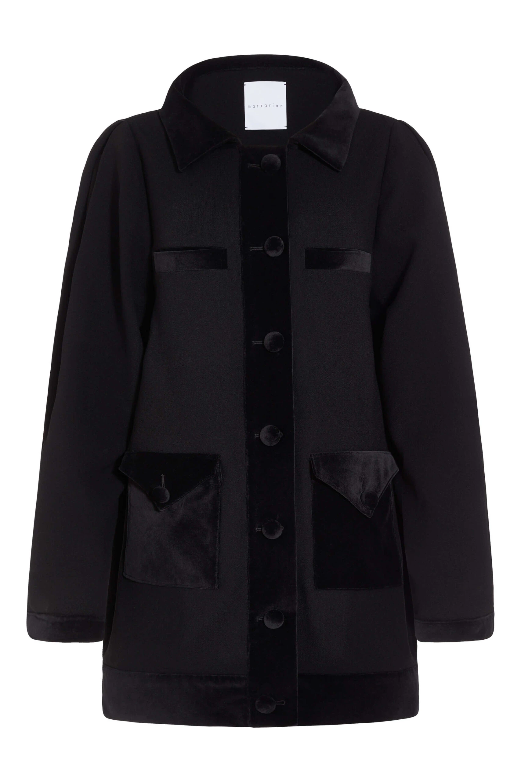 Markarian Jodi Black Cocoon Coat Markarian
