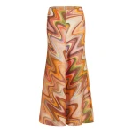 Markarian Joni Sandstone Metallic Wave Skirt Markarian