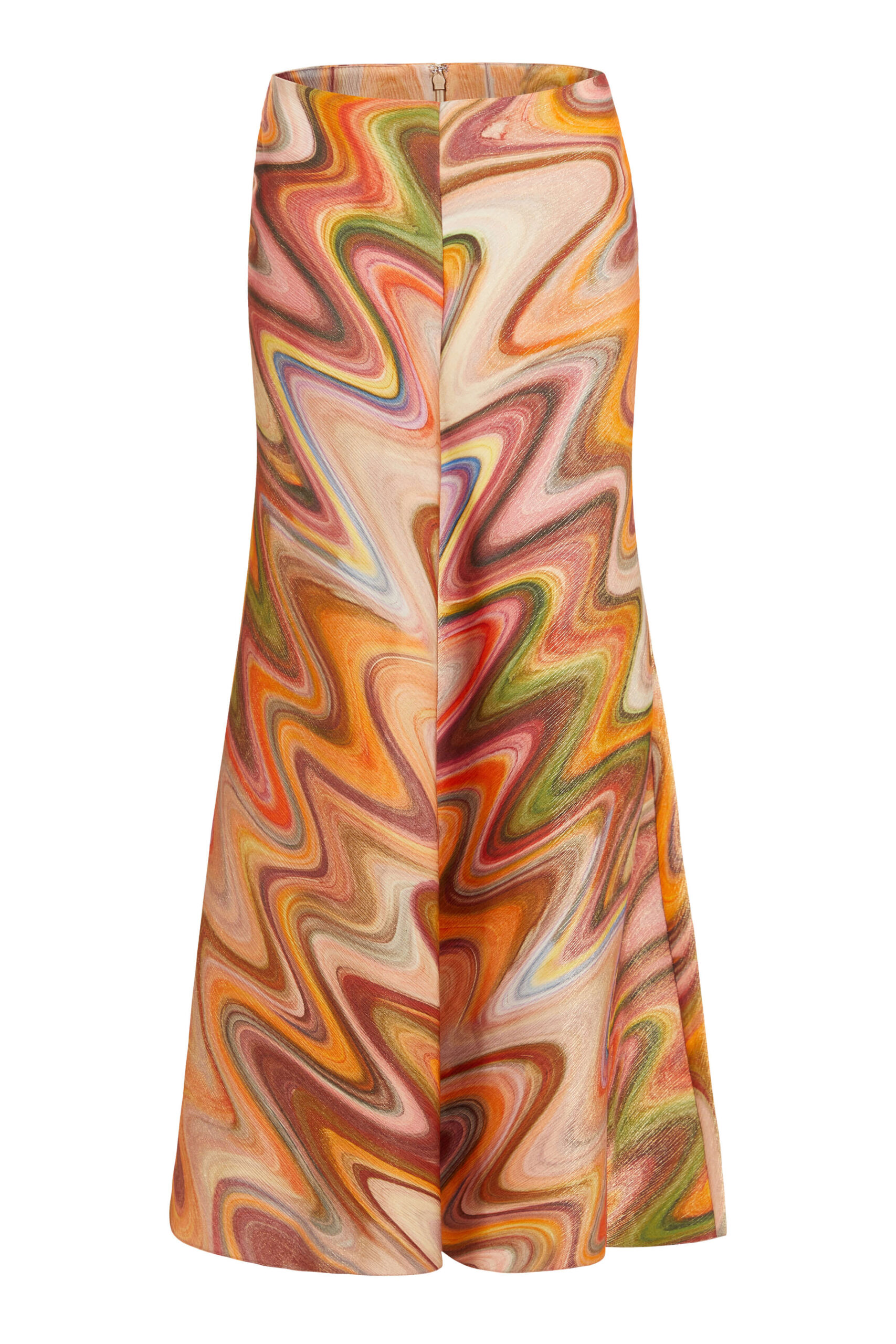 Markarian Joni Sandstone Metallic Wave Skirt Markarian