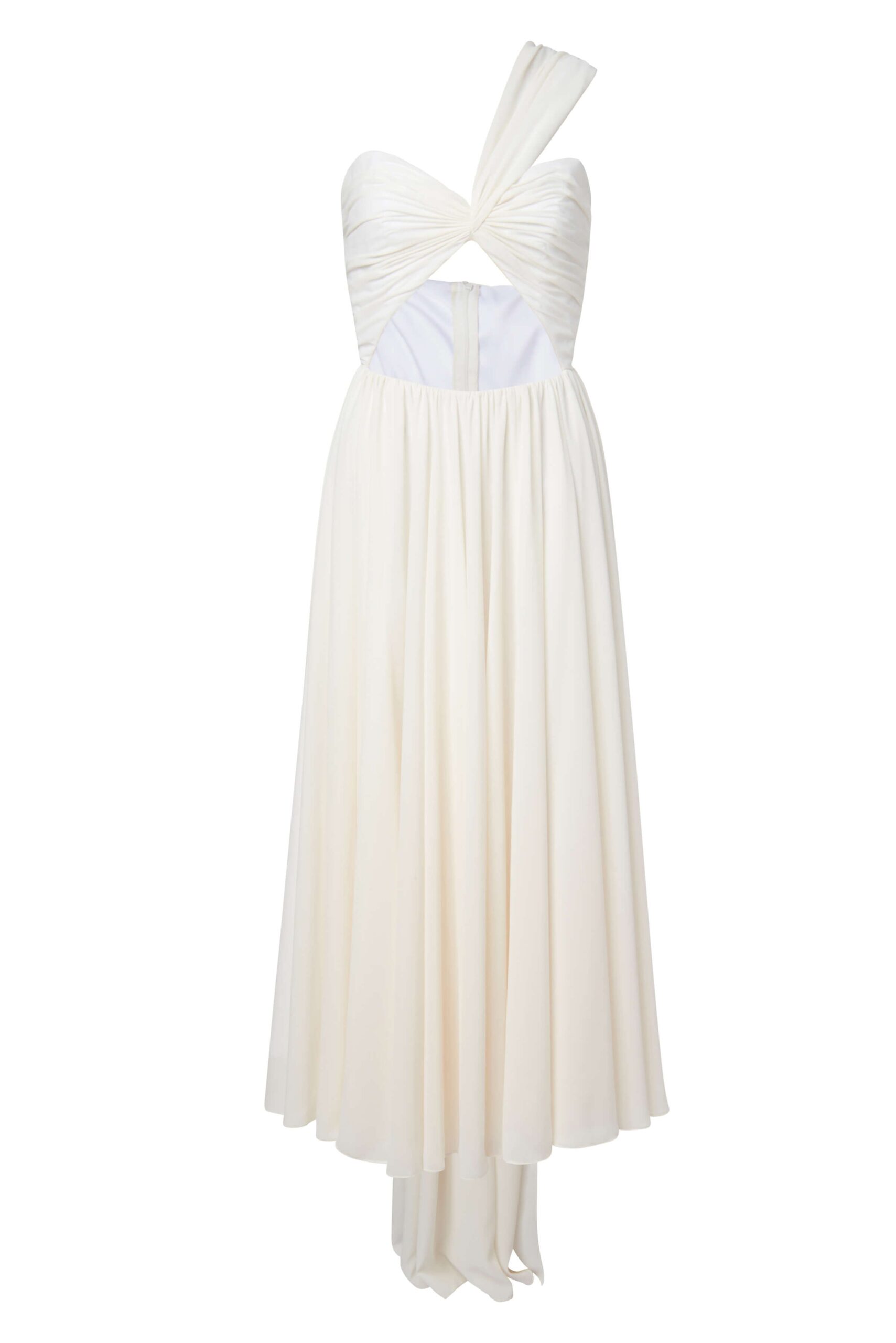 Markarian Rosalind White One Shoulder Dress Markarian