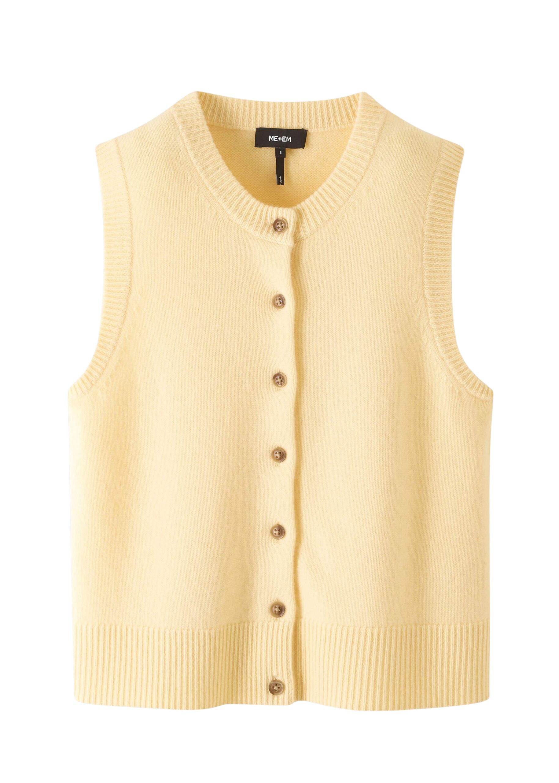 Me and Em Cashmere Button-Through Sweater Vest