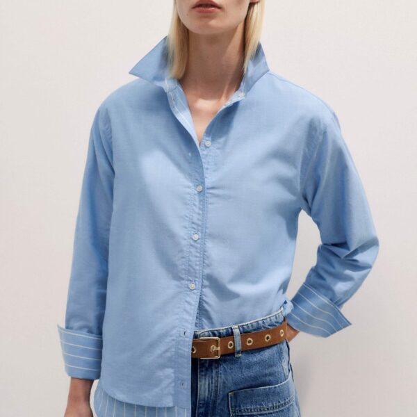 Me and Em Cotton Voile Reversible Shirt, view 3