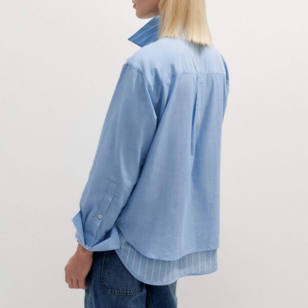 Me and Em Cotton Voile Reversible Shirt, view 6