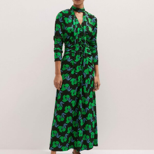 Me and Em Crepe Birds Of Paradise Maxi Dress + Belt, view 3