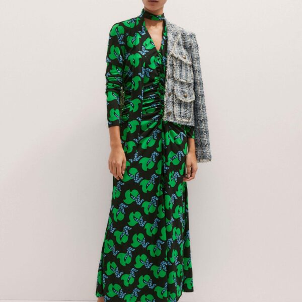 Me and Em Crepe Birds Of Paradise Maxi Dress + Belt, view 5