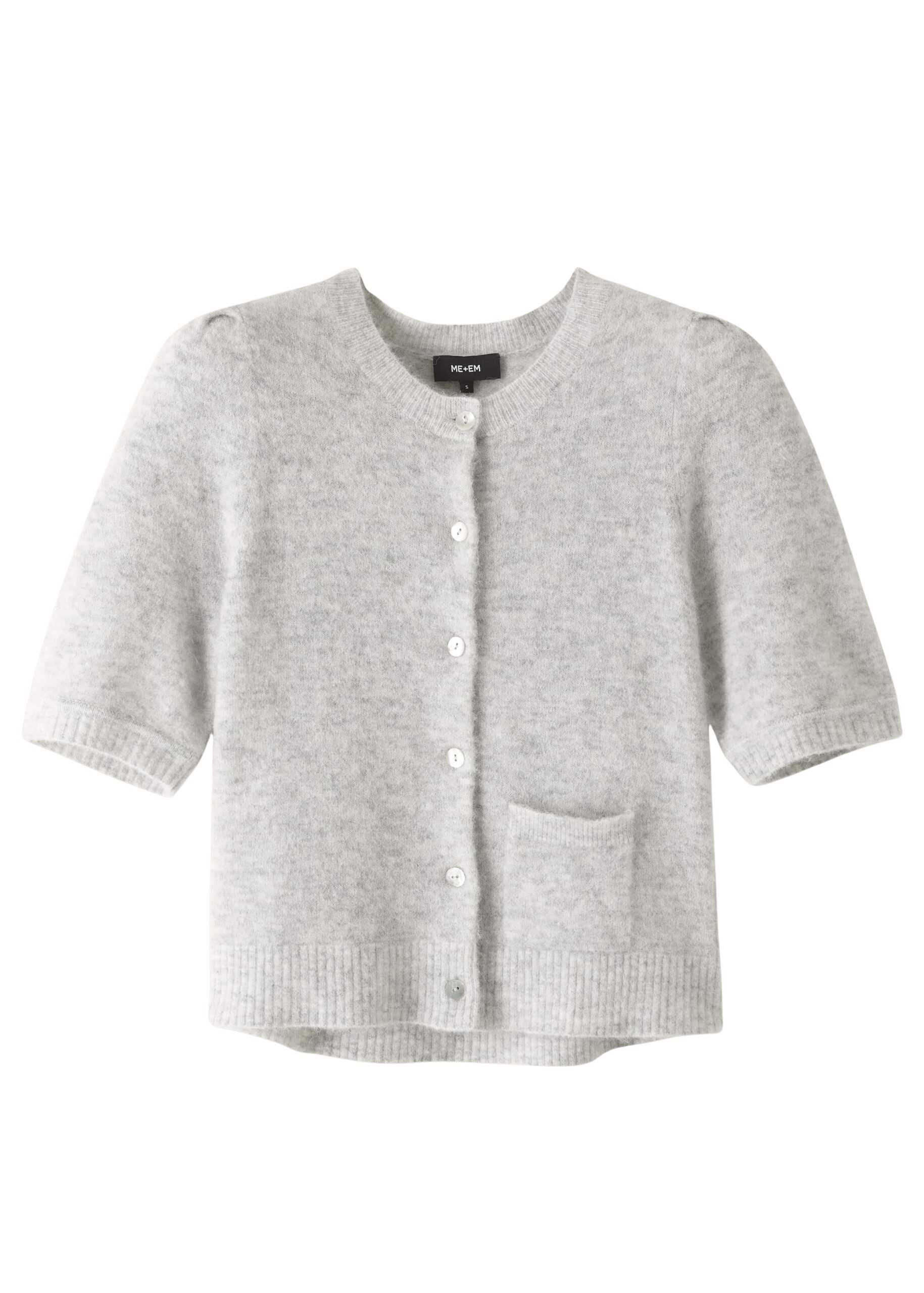 Me and Em Responsible Alpaca Pouf Sleeve Cardi Tee Knit