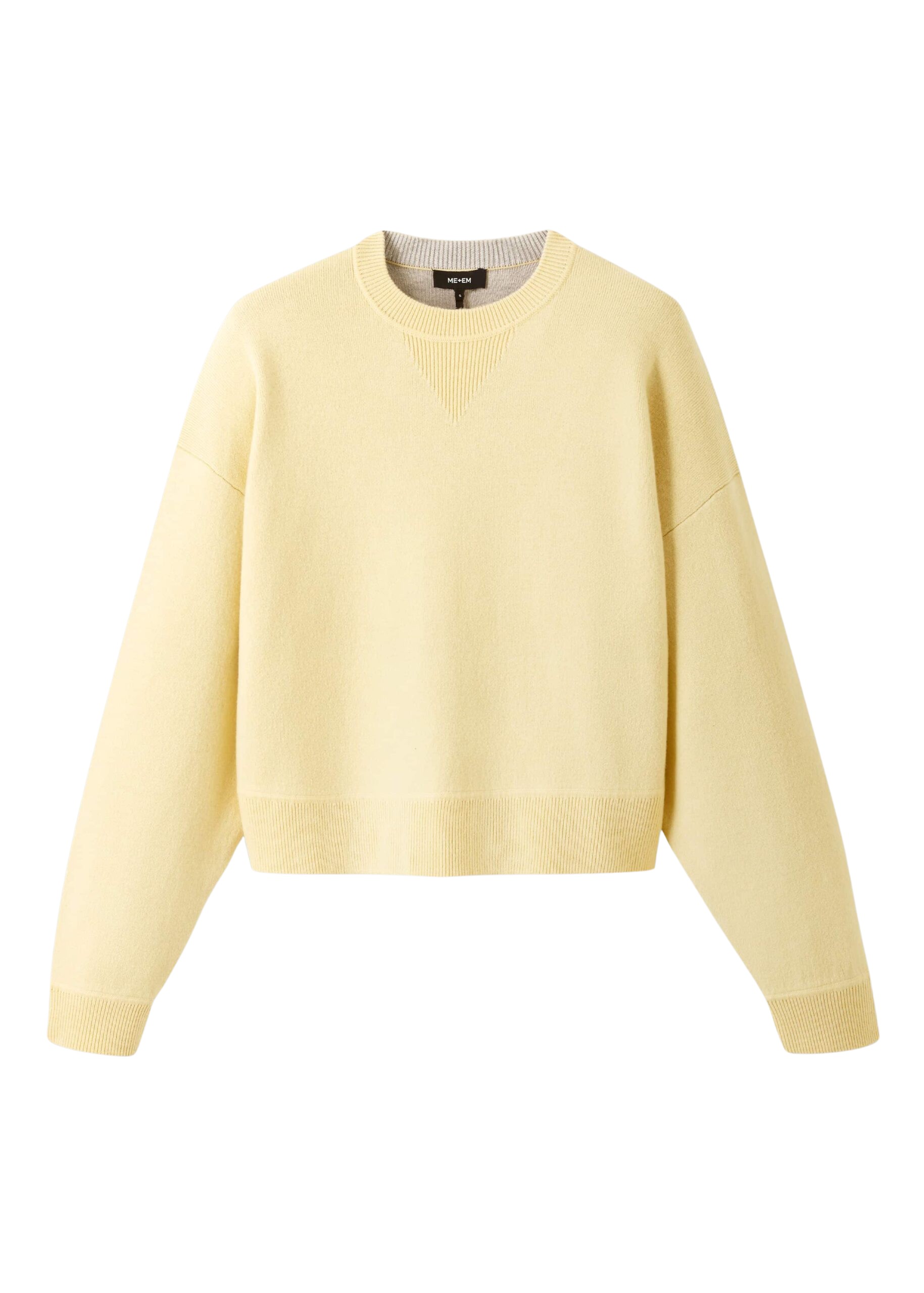 Me and Em Reversible Cotton Merino Cashmere Sweater