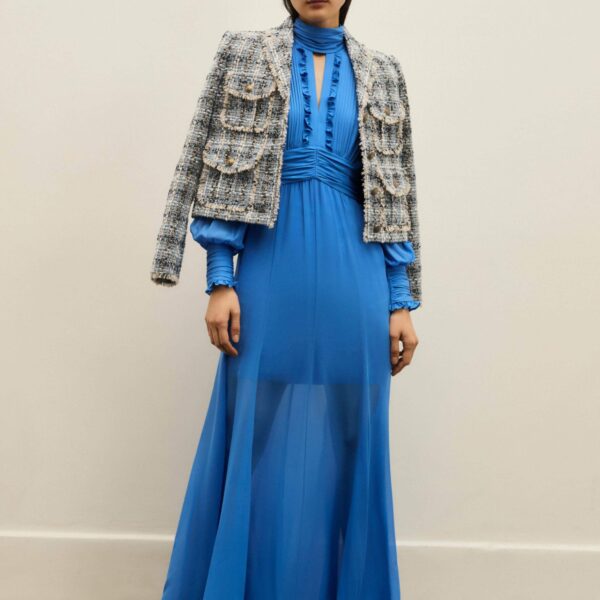 Me and Em Silk Ultra Feminine Maxi Dress, view 5