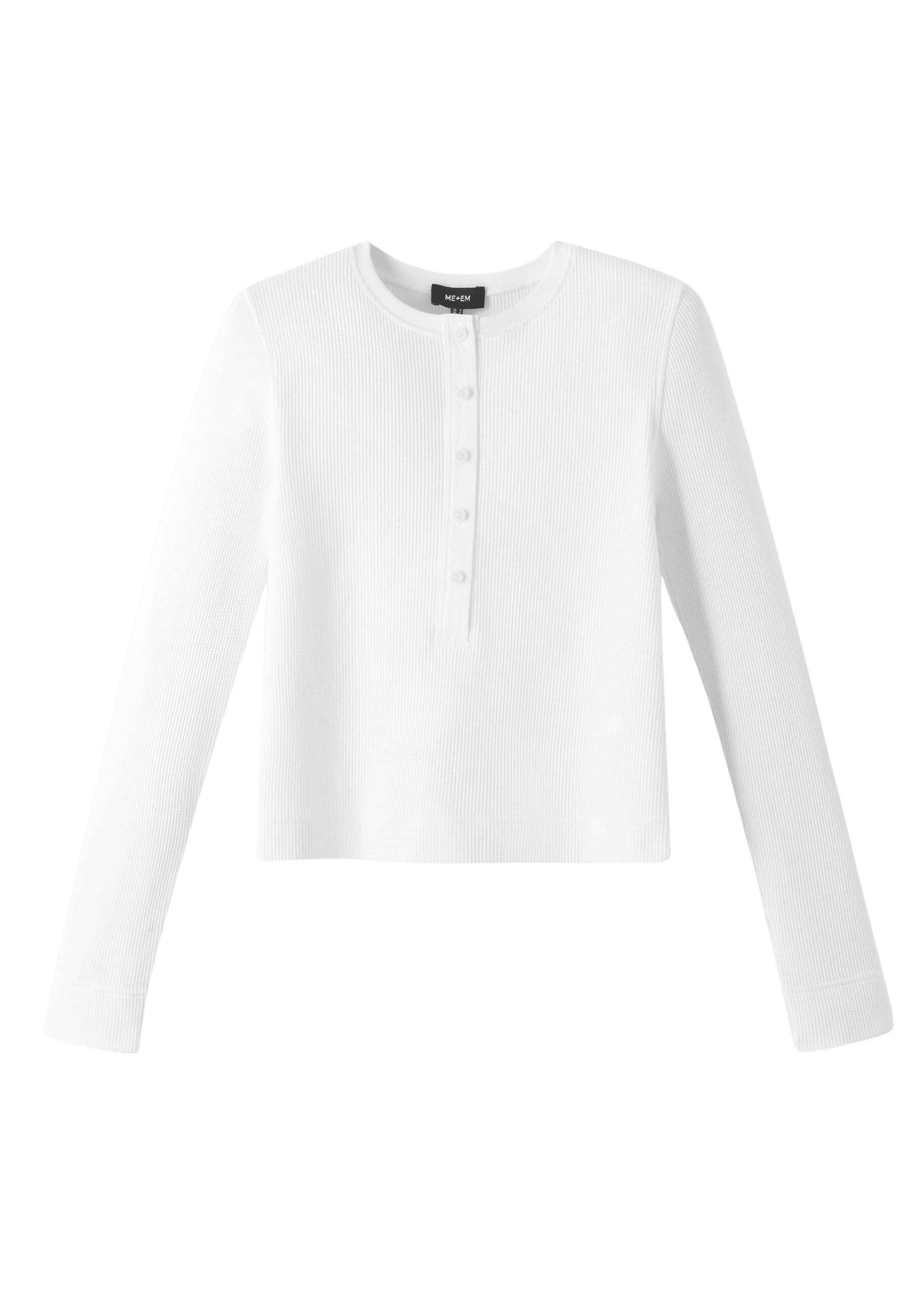 Me and Em Waffle Texture Henley Top