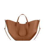 Polene Cyme Camel Textured Leather Bag