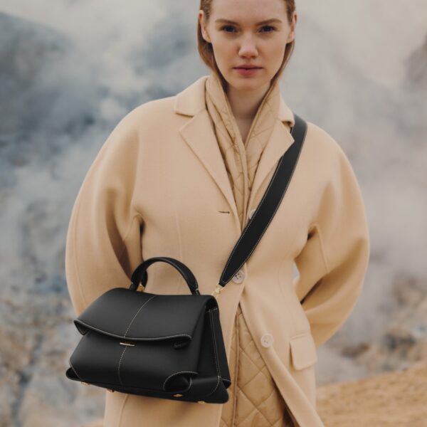 Polene Edition Textured Black  Bag, view 2