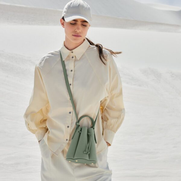 Polene Edition Textured Sage  Bag, view 2