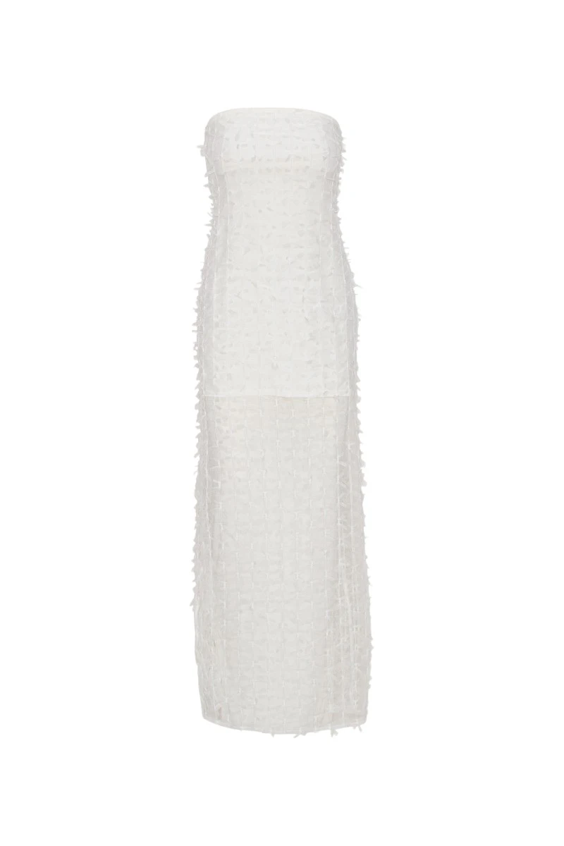 Rotate-Birger-Christensen-Bow-Tube-Dress-White89766_nobg Rotate White Dresses luxury Clothing from Luxury Handbags Marketplace