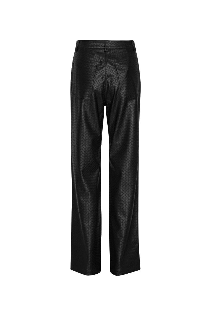 Rotate-Birger-Christensen-Braided-Straight-Pants-Black69936_nobg Rotate Black Dresses luxury Clothing from Luxury Handbags Marketplace