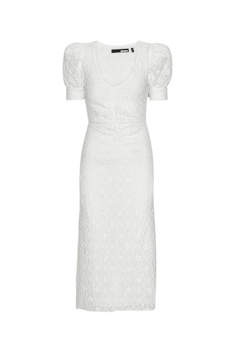 Rotate-Birger-Christensen-Lace-Puff-Sleeve-Dress-Bright-White12654_nobg Rotate luxury Clothing from Luxury Handbags Marketplace