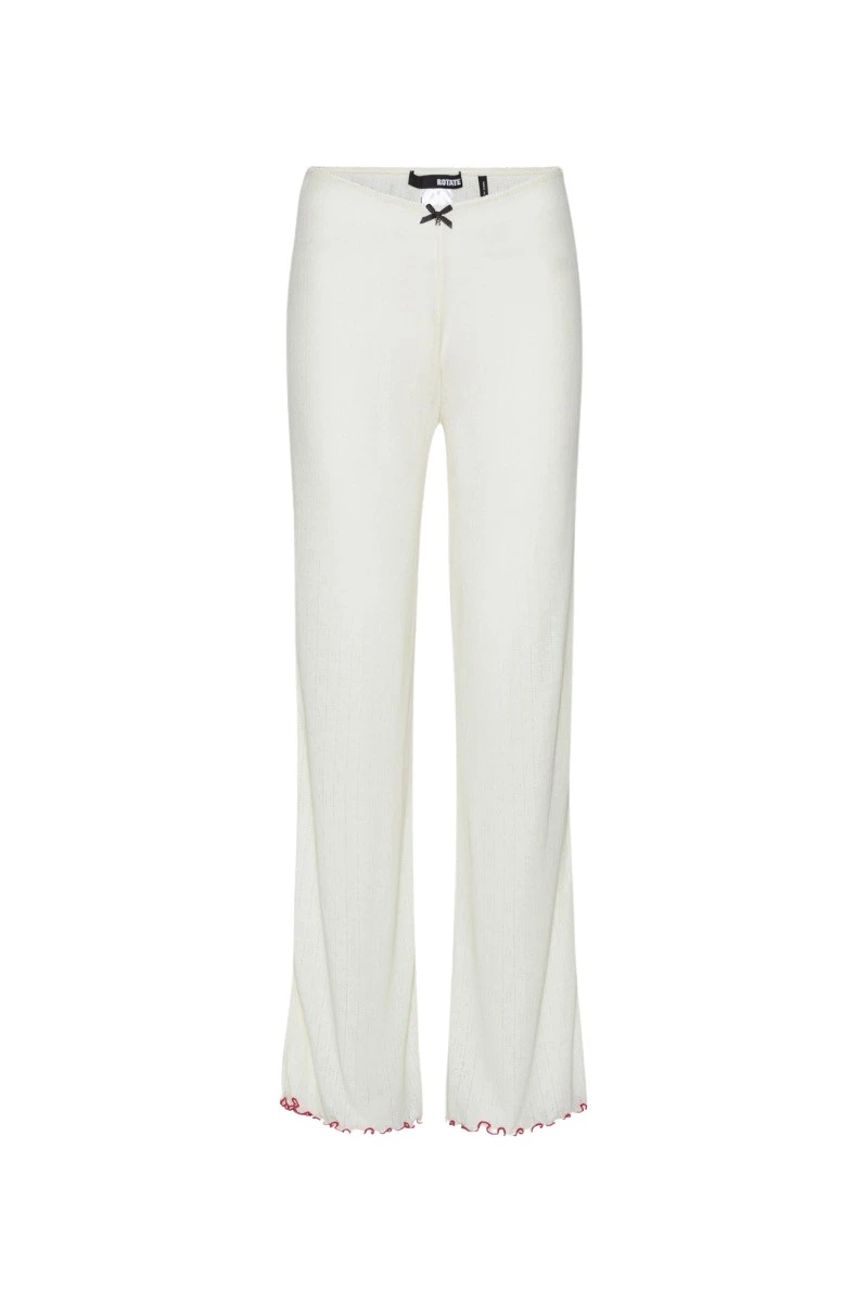 Rotate-Birger-Christensen-Pointelle-Low-Leggings-White-186962_nobg Rotate White Pants luxury Clothing from Luxury Handbags Marketplace