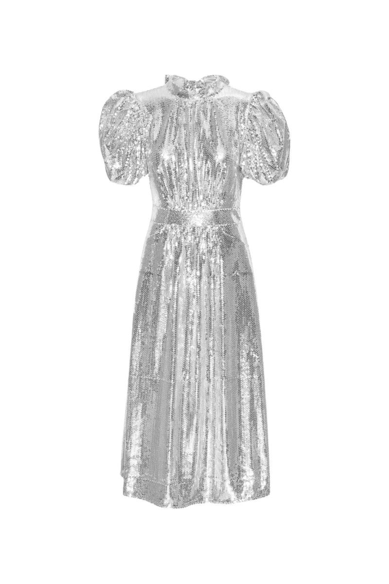 Rotate-Birger-Christensen-Sequin-Maxi-Dress-Silver76660_nobg Rotate Silver Dresses luxury Clothing from Luxury Handbags Marketplace