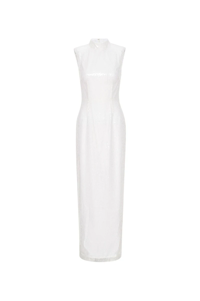 Rotate-Birger-Christensen-Sequin-Maxi-Dress-White21449_nobg Rotate Ivory Dresses luxury Clothing from Luxury Handbags Marketplace