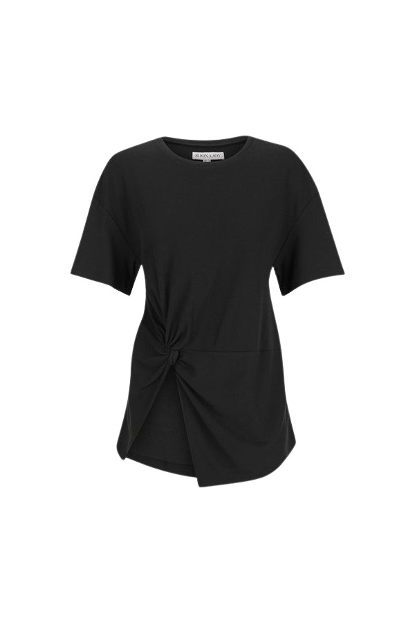 Shona Joy Aby Twist T Shirt – Black