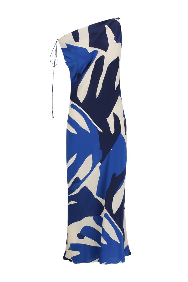Shona Joy Edward Silk Tie Midi Dress