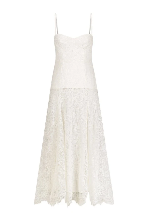 Shona-Joy-Luminous-Lace-Panelled-Maxi-Dress-Ivory80842_nobg Shona Joy Ivory Dress luxury Clothing from Luxury Handbags Marketplace