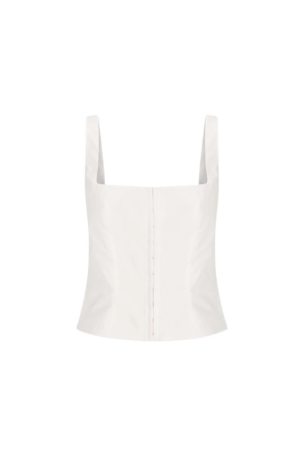 Shona-Joy-Maiori-Square-Neck-Top-Ivory86618_nobg Shona Joy Ivory Top luxury Clothing from Luxury Handbags Marketplace