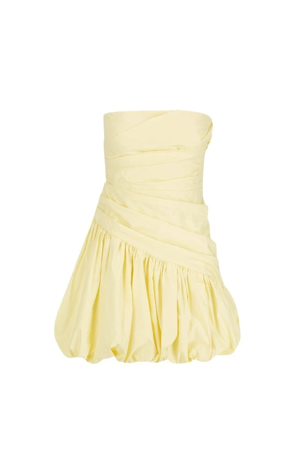 Shona-Joy-Maiori-Strapless-Bubble-Mini-Dress-Lemon69759_nobg Shona Joy Yellow Dress luxury Clothing from Luxury Handbags Marketplace