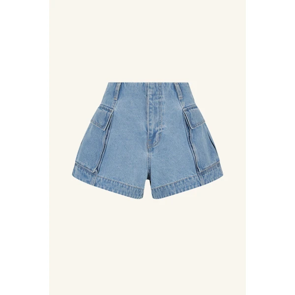 Shona Joy Blue Short luxury Clothing from  Luxury Handbags Marketplace