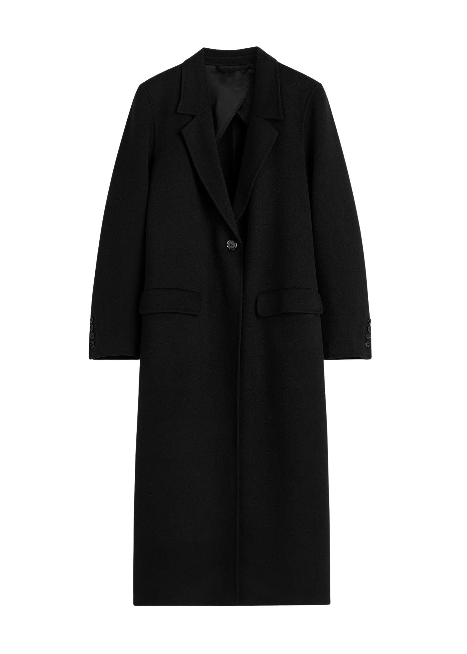 Toteme Classic doublé coat black