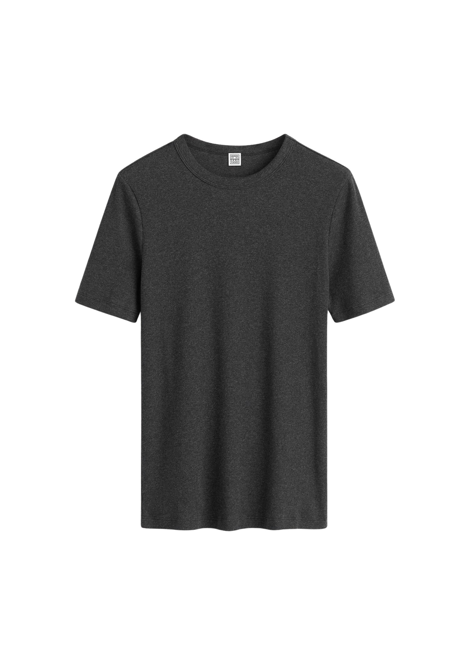 Toteme Classic rib tee charcoal melange Top