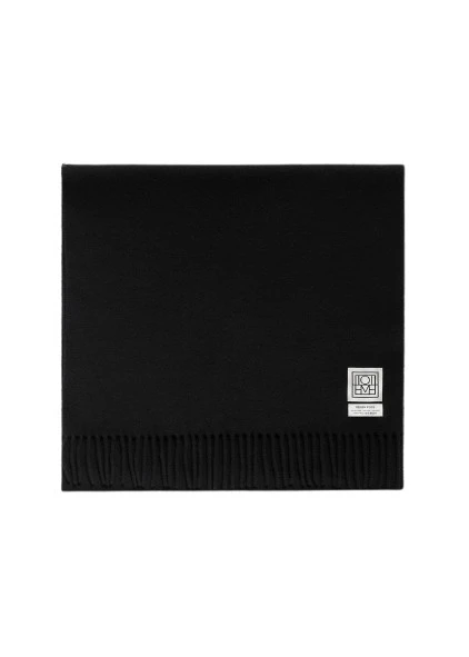 Toteme-Classic-wool-scarf-black-570276_nobg Toteme Accessories luxury Accessories from Luxury Handbags Marketplace