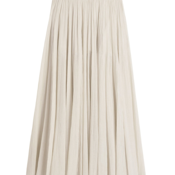Toteme Crinkled plissé skirt meringue