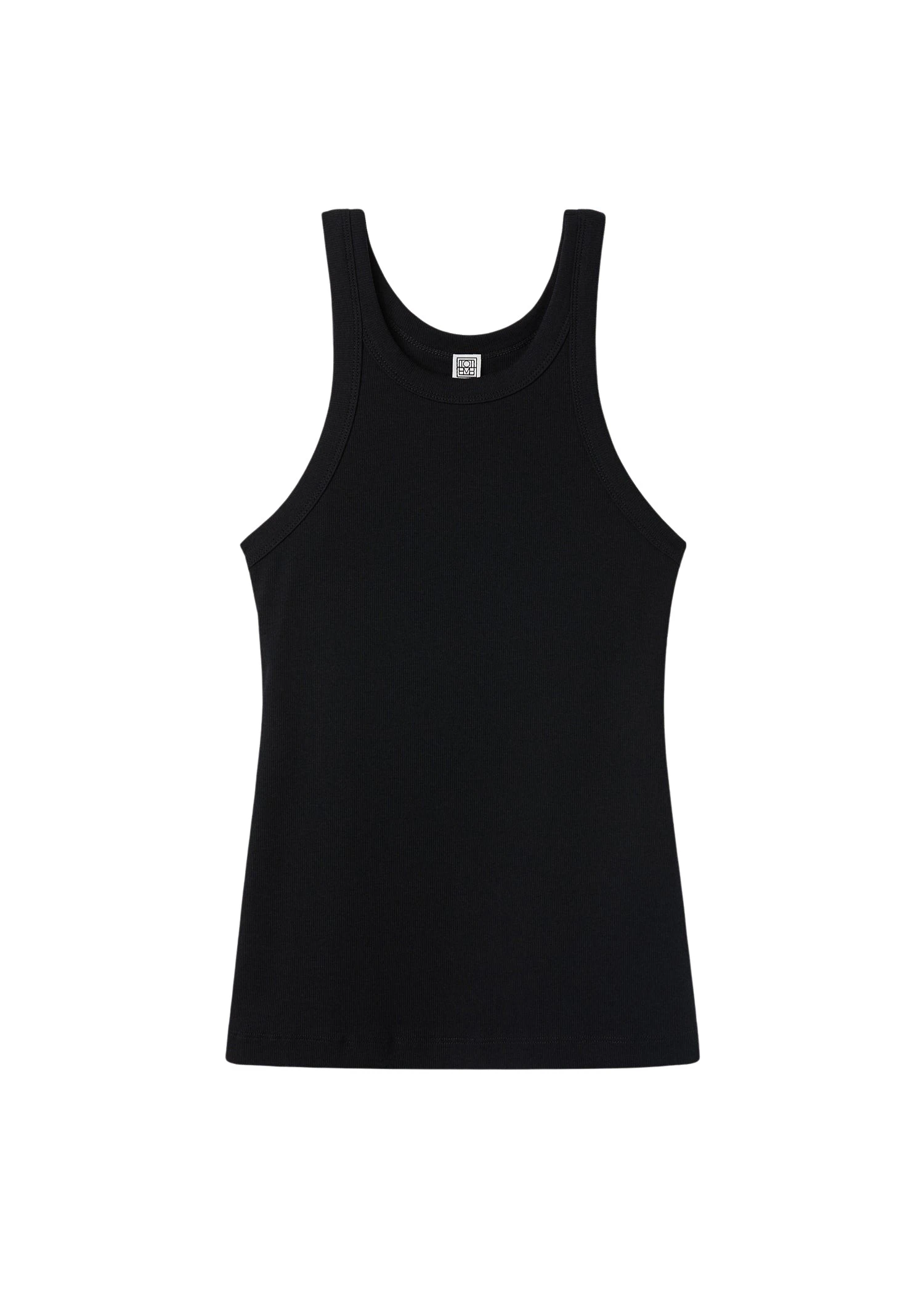 Toteme-Curved-rib-tank-black-553081_nobg Toteme Tops luxury Clothing from Luxury Handbags Marketplace