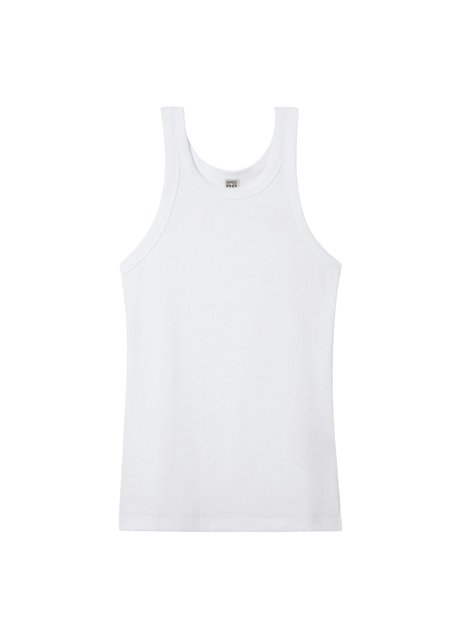 Toteme-Curved-rib-tank-white-543968_nobg Toteme Tops luxury Clothing from Luxury Handbags Marketplace