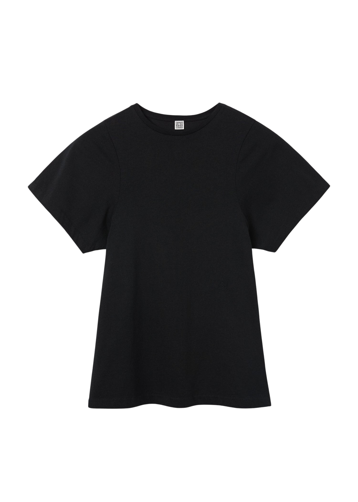 Toteme Curved seam tee black