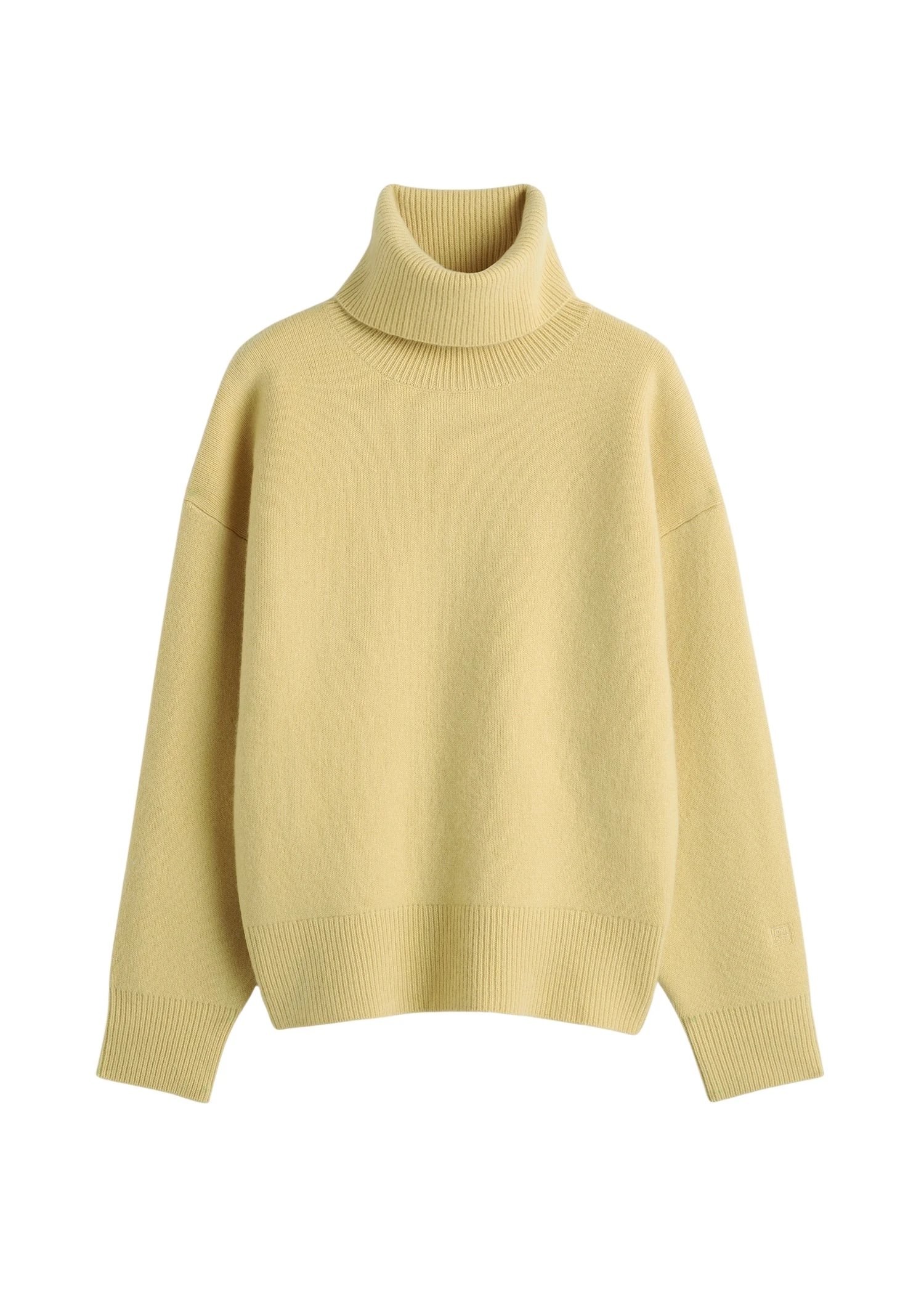Toteme-Double-knit-turtleneck-soft-yellow-587540_nobg Toteme Knitwear luxury Clothing from Luxury Handbags Marketplace