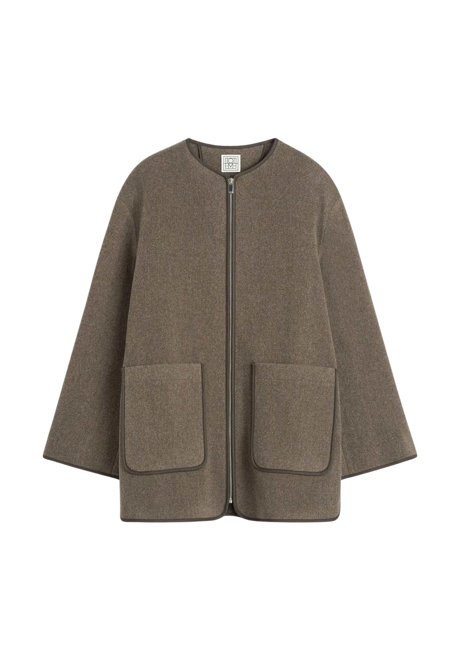 Toteme-Felted-wool-jacket-oak-560780_nobg Toteme Jackets luxury Clothing from Luxury Handbags Marketplace