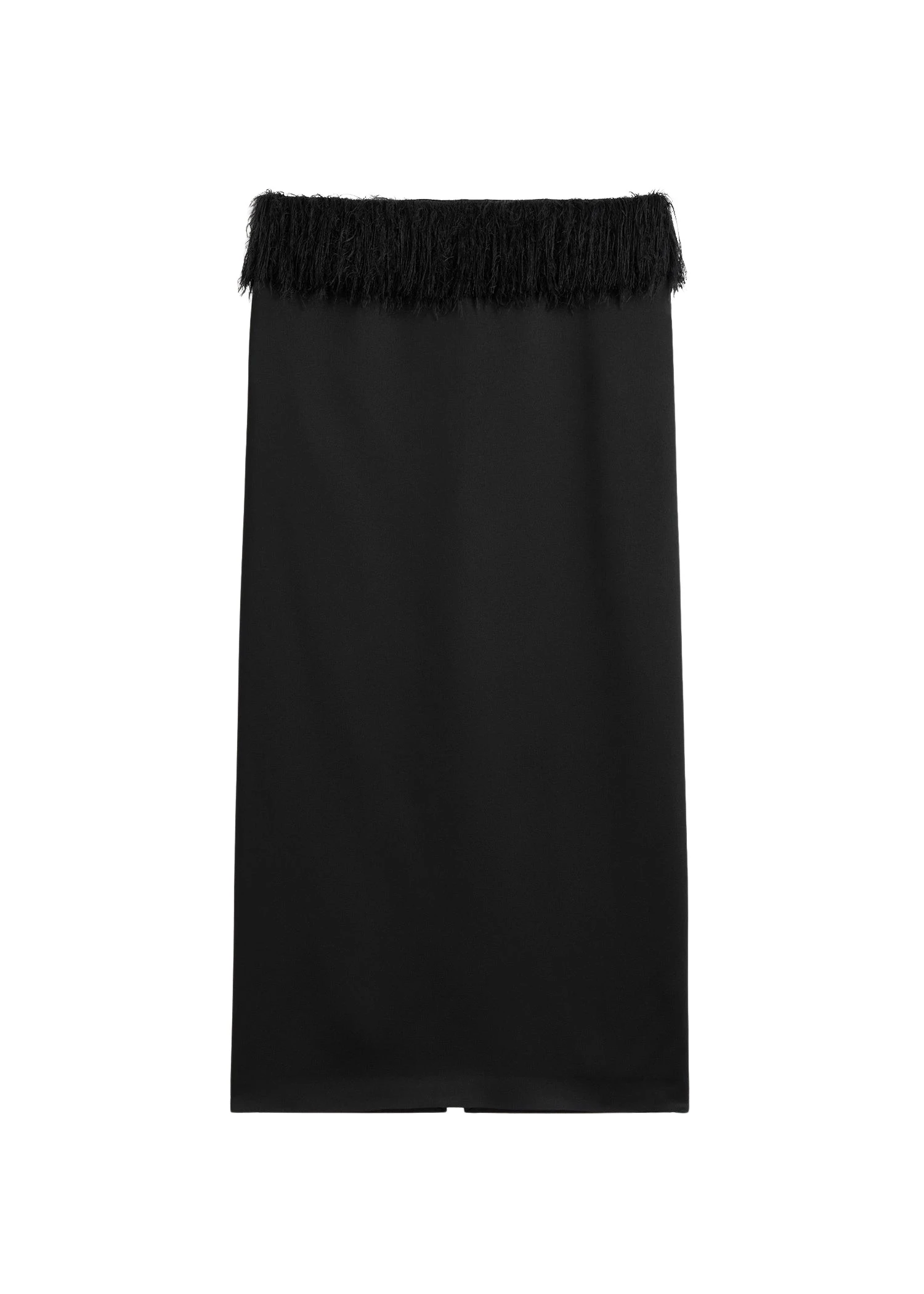 Toteme-Fringe-skirt-black-514861_nobg Toteme Skirts luxury Clothing from Luxury Handbags Marketplace