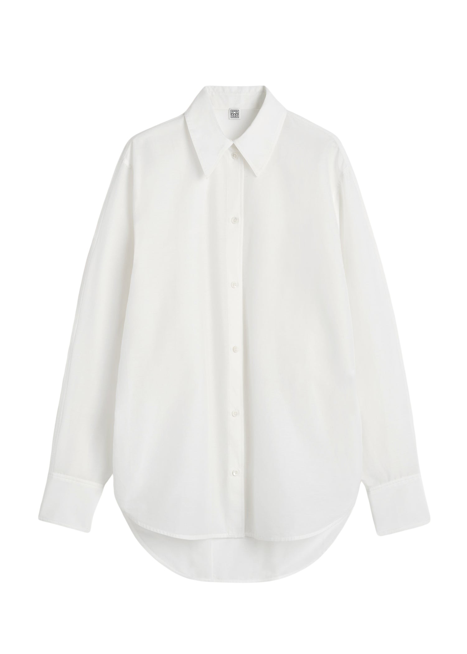 Toteme Kimono-sleeve cotton shirt white
