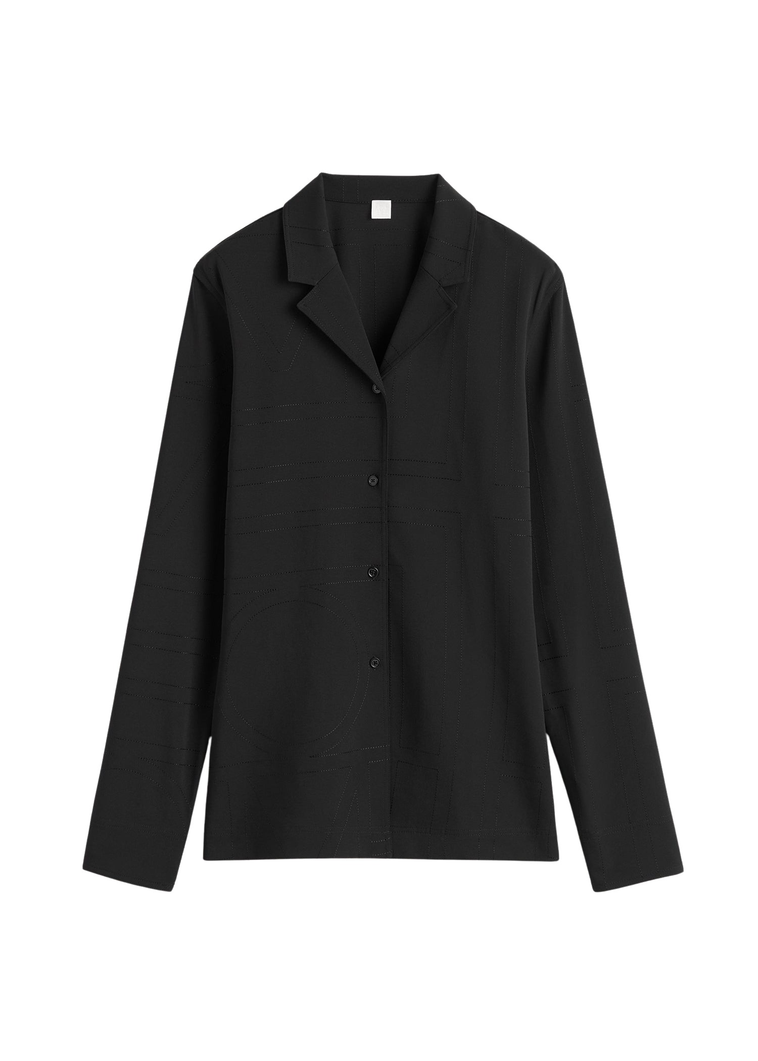 Toteme Monogram cady shirt black