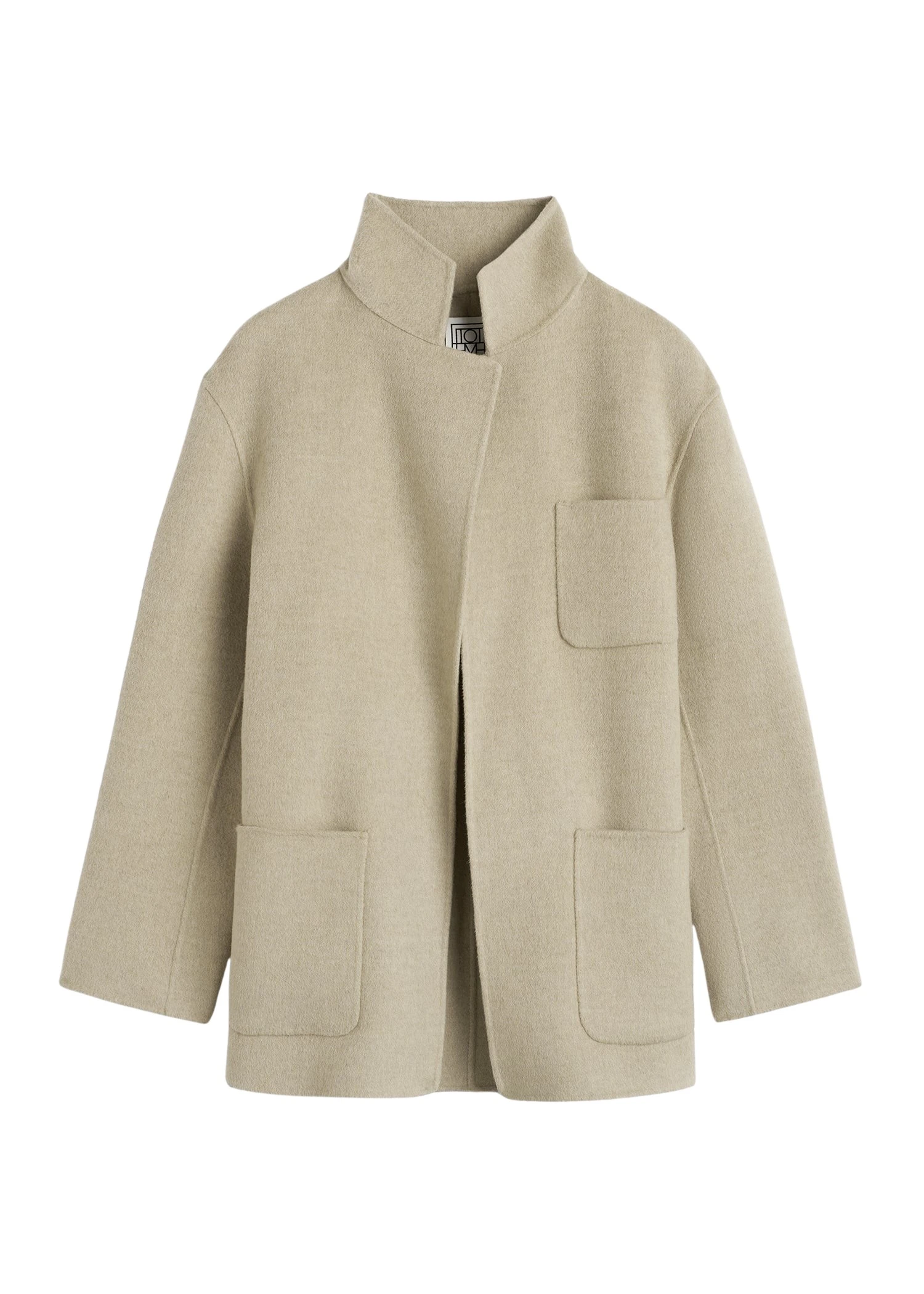 Toteme-Patch-pocket-double-jacket-fawn-melange-573095_nobg Toteme Jackets luxury Clothing from Luxury Handbags Marketplace