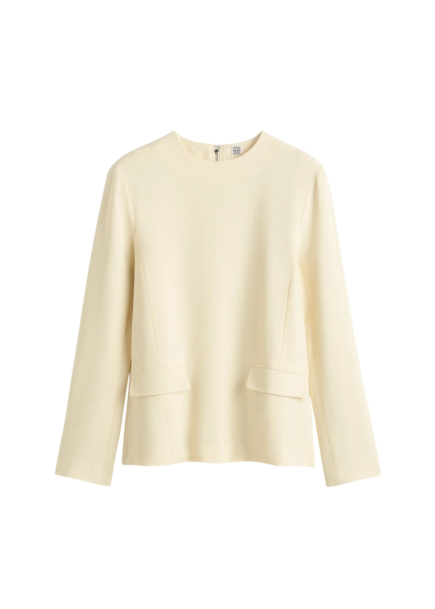 Toteme-Pocket-top-butter-559878_nobg Toteme Tops luxury Clothing from Luxury Handbags Marketplace