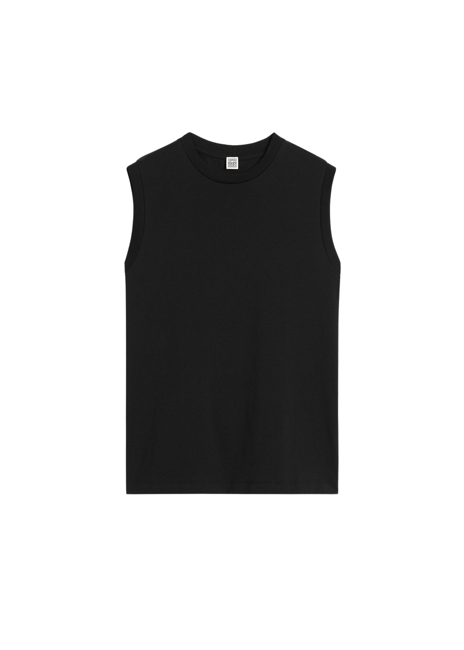 Toteme Relaxed sleeveless tee black Top