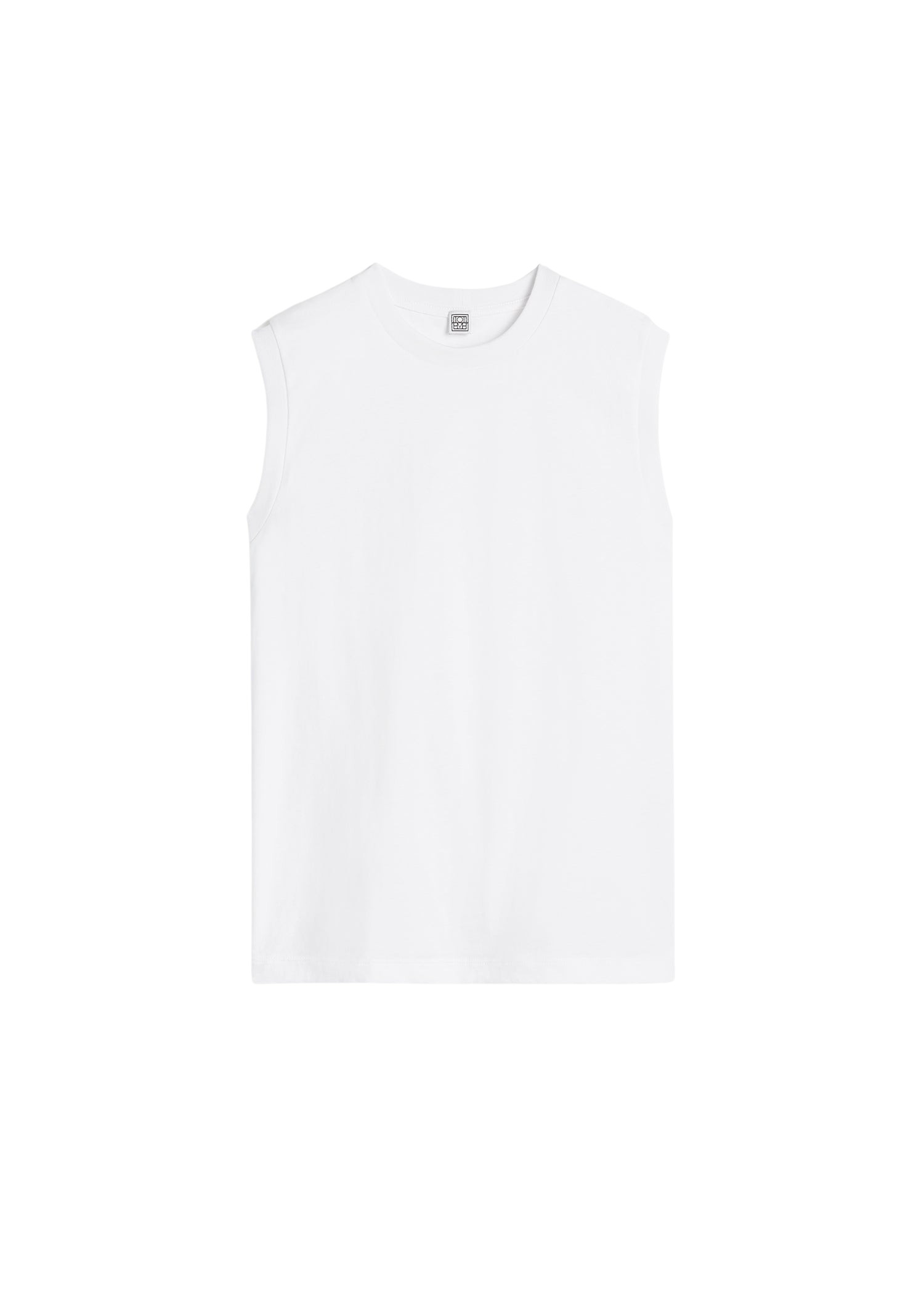 Toteme Relaxed sleeveless tee off white Top