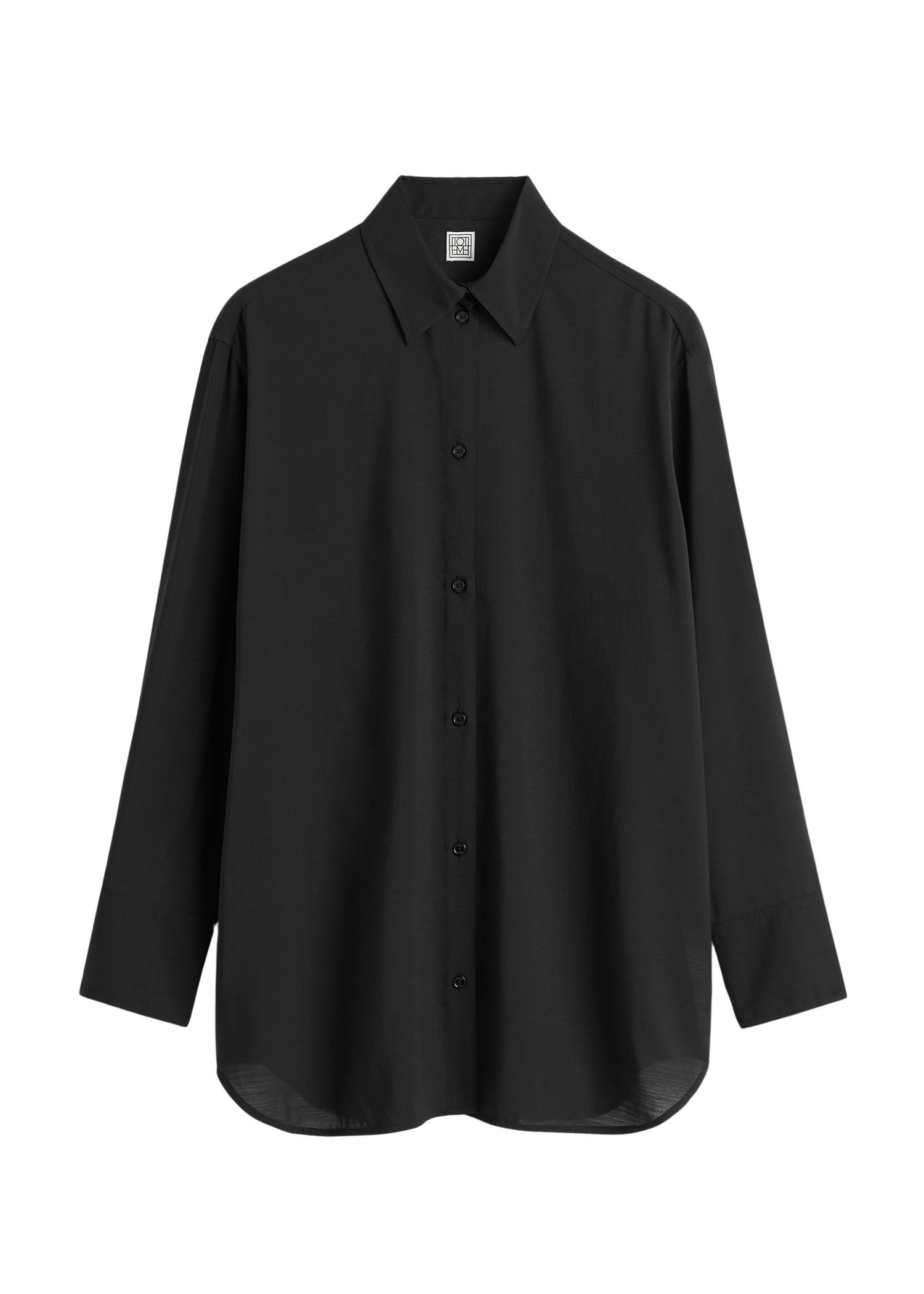 Toteme Relaxed voile shirt black